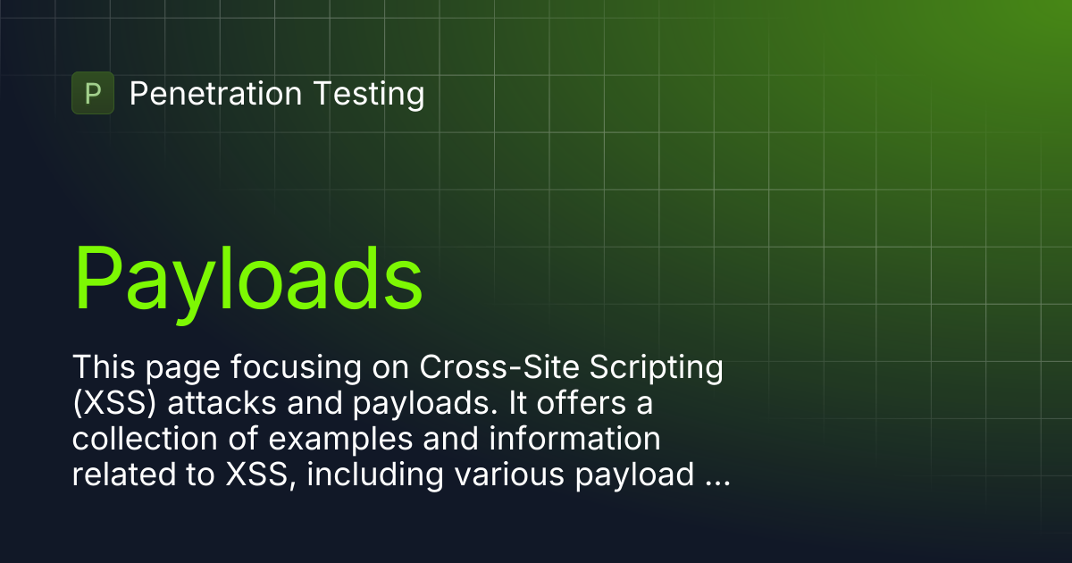 Payloads penetration testing